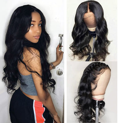 Peluca Frontal de Encaje con Cabello Natural