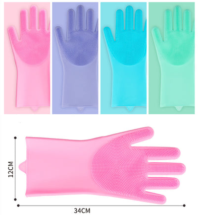 Guantes de Baño para Mascotas con Cepillo Incorporado y Protección Antirasguños - Image 17
