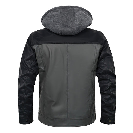 Chaqueta de Cuero con Costuras Artesanales - Image 3
