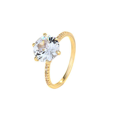 Anillo de Diamante Geométrico de Seis Puntas - Image 11