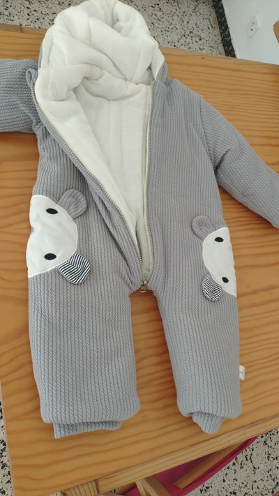 Mameluco Térmico de Invierno para Bebé - Traje de Nieve con Algodón Acolchado - Image 11