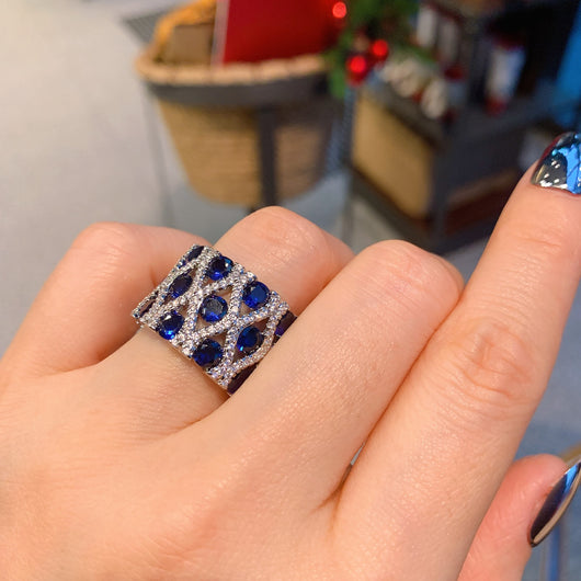 Anillo de Diamante Simulado Estilo Vintage para Mujer - Image 17