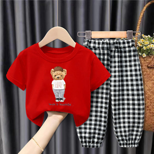 Conjunto de Pantalones Cuadros Sueltos Antiinsectos para Niños - Diseño Moderno y Cómodo - Image 4