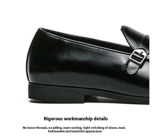 Zapatos de Cuero para Hombre Otoño con Doble Hebilla - Image 20