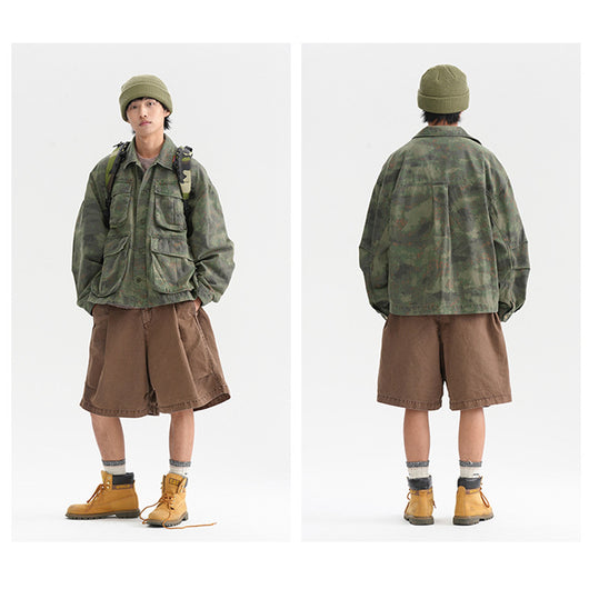 Chaqueta de Trabajo Camuflaje Tie-Dye para Hombre - Image 16