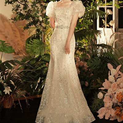 Vestido Sirena de Gasa Elegante para Mujer - Image 2