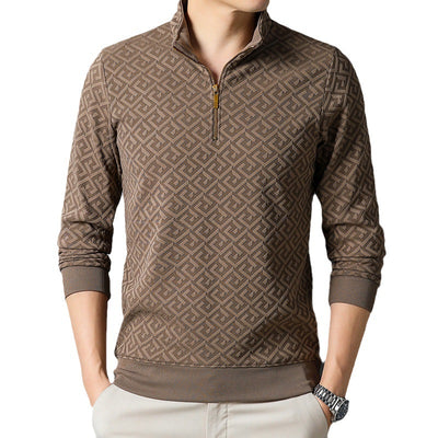 Camisa Casual con Cuello de Solapa y Cierre de Cremallera para Hombre - Image 6
