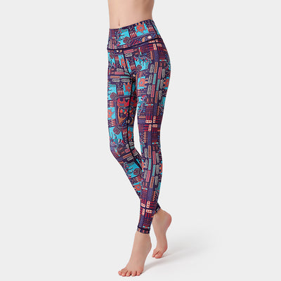 Pantalones de Yoga Estampados de Secado Rápido - Image 22