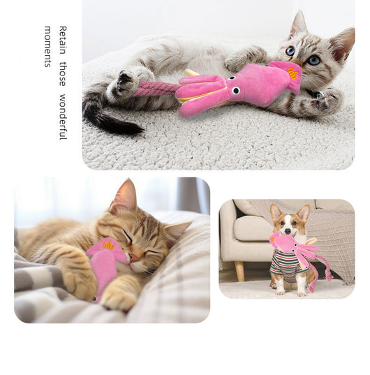 Juguete para Perro Pulpo Adorable con Sonido y Cuerda - Juguete Interactivo para Mascotas - Image 14