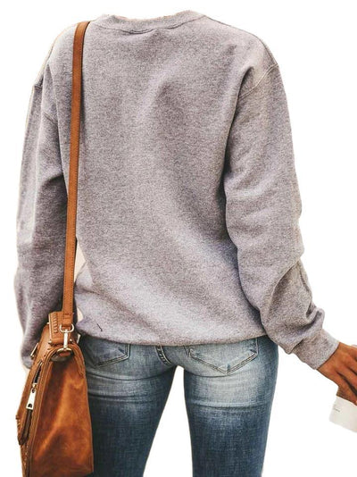 Suéter Navideño Holgado con Estampado Festivo para Mujer - Image 9