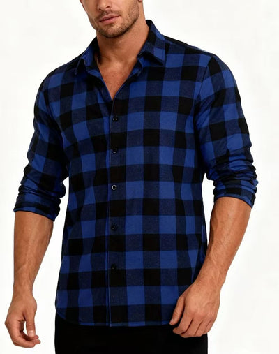 Camisa Casual de Cuadros para Adolescentes - Manga Larga - Image 2