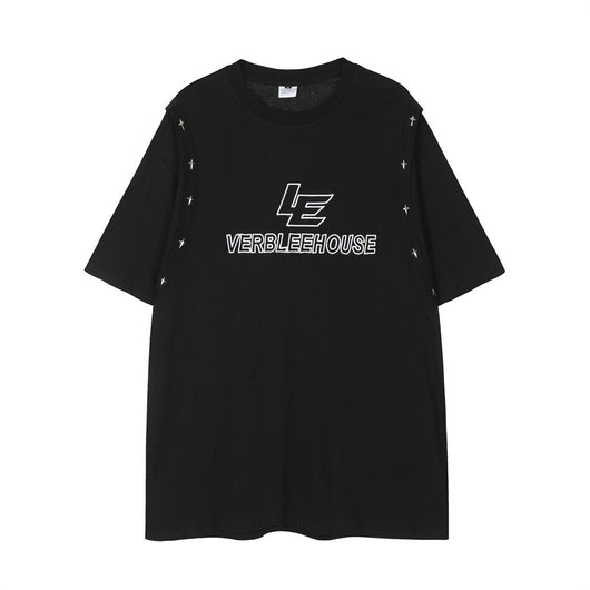 Camiseta Holgada con Bordado de Letras - Image 4