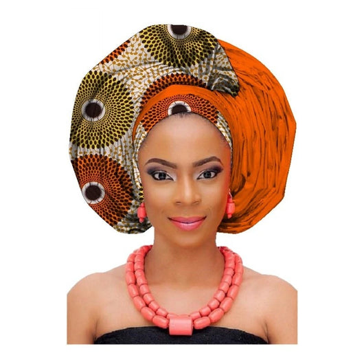 Turbante de Algodón con Estampado Africano - Image 5