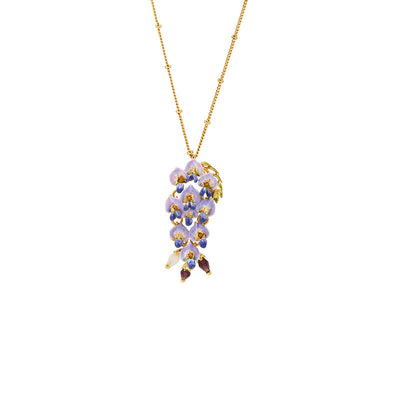 Collar con Aretes de Flor de Glicina - Accesorios de Lujo Minimalista - Image 14