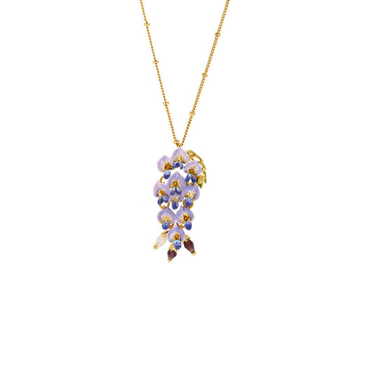 Collar con Aretes de Flor de Glicina - Accesorios de Lujo Minimalista - Image 14