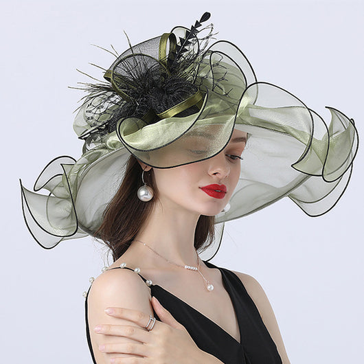 Sombrero de Ala Ancha con Diseño Floral para Mujer - Estilo Urbano - Image 17