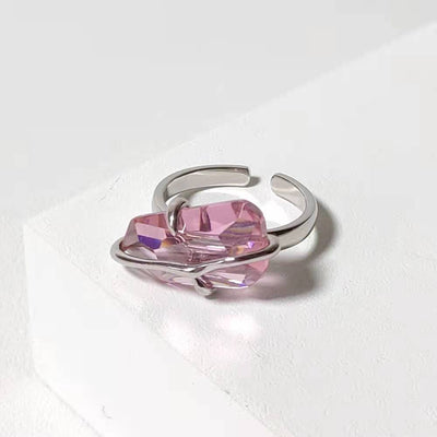 Anillo de Flor de Durazno Diseño Minimalista para Mujer - Image 12