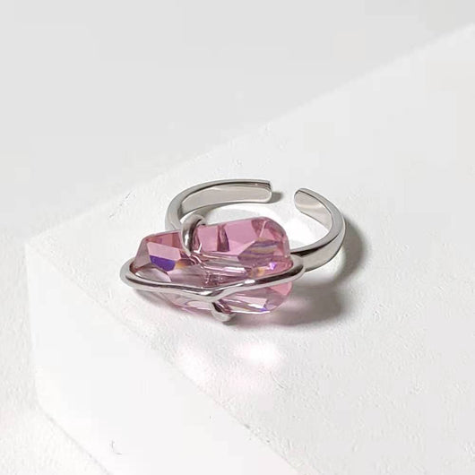 Anillo de Flor de Durazno Diseño Minimalista para Mujer - Image 12