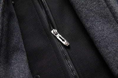 Abrigo de Lana Casual para Hombre con Gorro Desmontable - Image 15