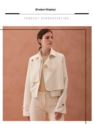 Chaqueta Retro de Cuero Genuino para Mujer - Estilo Temperamental - Image 9