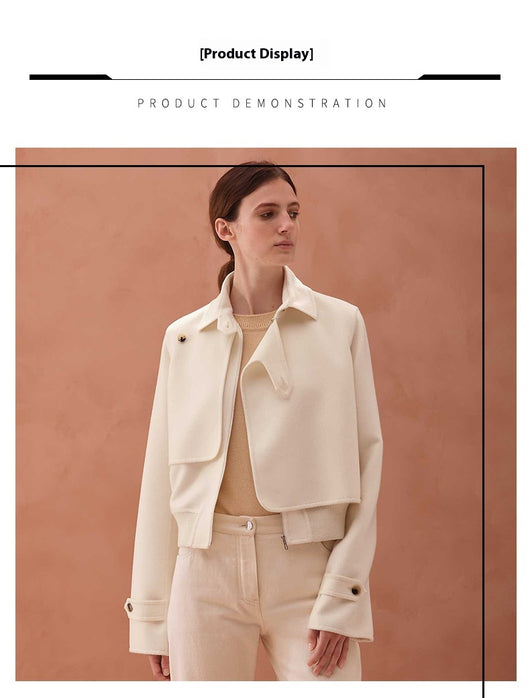 Chaqueta Retro de Cuero Genuino para Mujer - Estilo Temperamental - Image 9