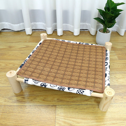 Cama de Camping de Madera para Gatos con Arenero Integrado - Image 15