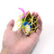 Interactive Cat Toy with Feathers and Mouse in a Cage