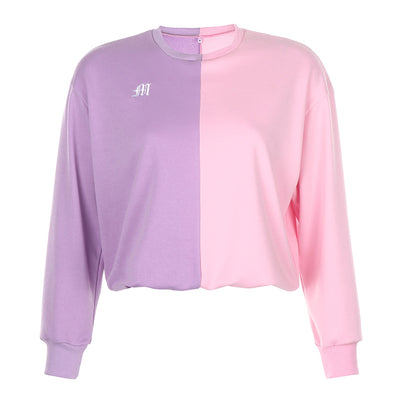 Conjunto de Sudadera y Pantalón con Bordado de Letras y Costuras Contrastantes - Image 13