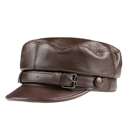Boina Retro de Cuero Genuino para Hombre y Mujer - Image 10