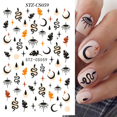 Stickers de Uñas Adhesivos Halloween - Calabazas, Zombis y Calaveras - Image 16