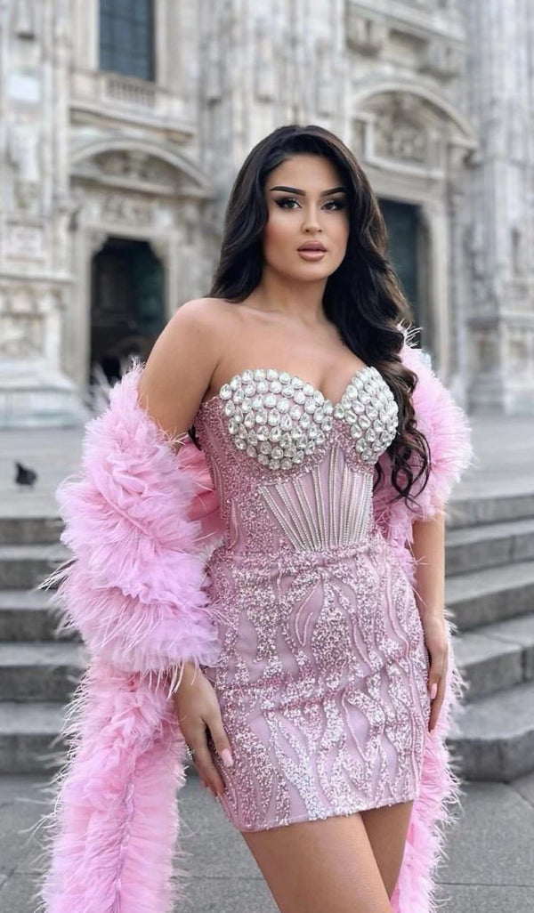 Vestido Tubo Brillante con Lentejuelas y Bordados para Mujer - Image 7
