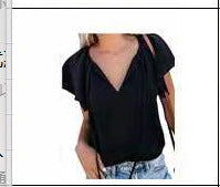 Blusa Floral Estampada con Cuello V y Mangas Hoja de Loto - Image 2