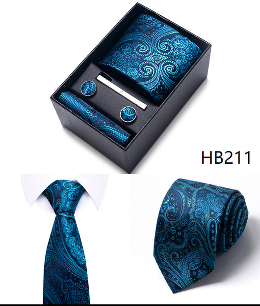 Corbata Jacquard Profesional Tejida en Trama para Negocios - Image 70