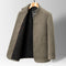 Men's Casual High-Neck Chenille Wool Coat