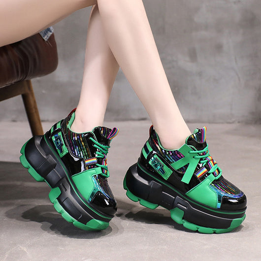 Zapatos de Moda para Mujer con Cordones - Estilo Trendy Versátil - Image 9