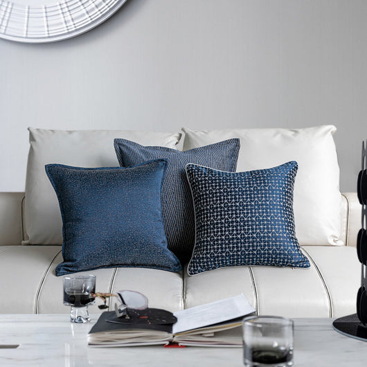 Cojín Minimalista Azul Denim para Sala de Estar Moderna - Image 12