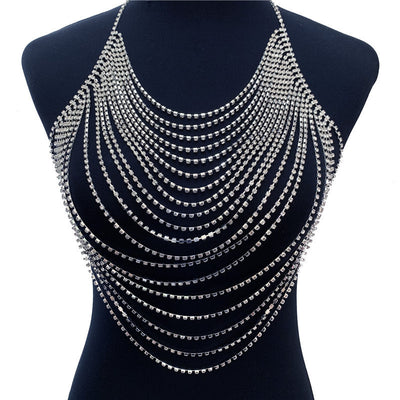 Cadena Corporal de Diamantes Brillantes - Accesorio de Moda Exagerado - Image 7