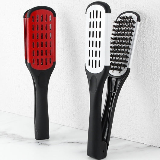Peine Alisador en V con Pinzas - Peinado Profesional para Cabello Liso