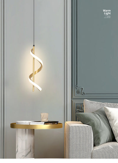 Lámpara Espiral Moderna para Comedor y Dormitorio - Image 25