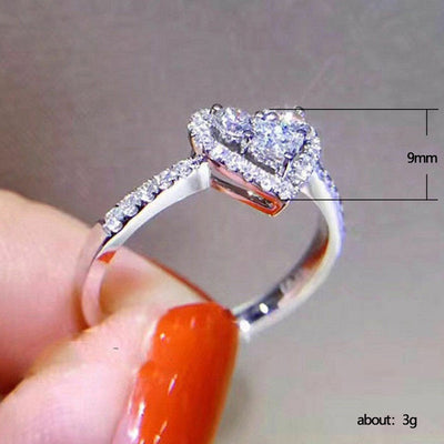 Anillo de Amor Zircón Cristal - Diseño Europeo y Americano - Image 7