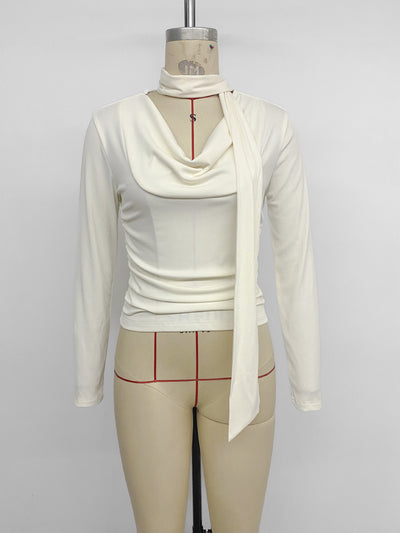 Blusa Base Entallada con Pliegues para Otoño e Invierno - Image 11