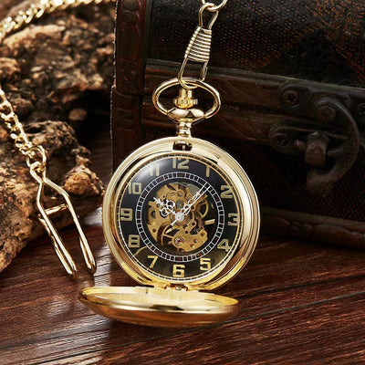 Reloj de Bolsillo Automático Mecánico con Diseño Floral Retro Calado - Image 13