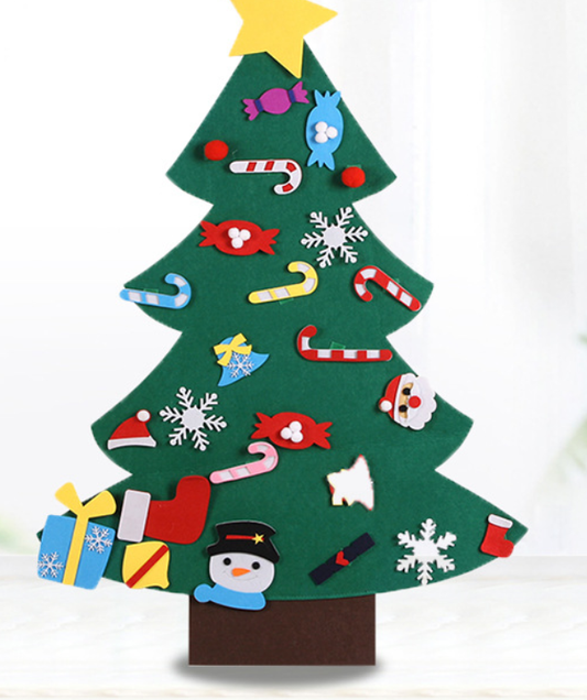 Árbol de Navidad DIY de Fieltro - Manualidades Navideñas para Niños - Image 2