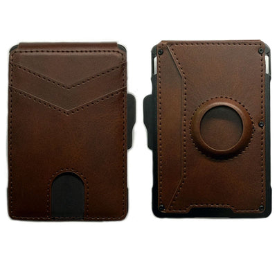 Cartera Hombre Portacédulas Gran Capacidad Fibra Carbono Metal - Image 4