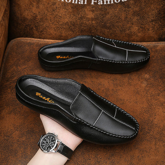 Mocasines Hombre Cuero Cerrados sin Talón - Comodidad Slip-On - Image 9
