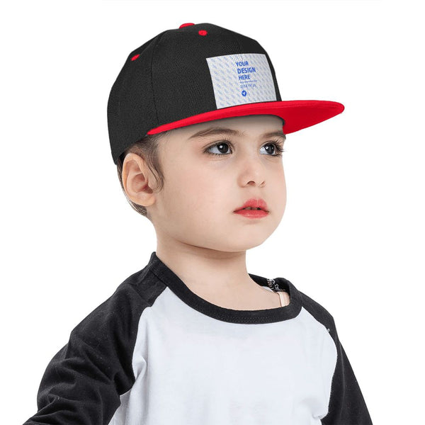 Gorra Infantil Hip Hop con Visera Plana y Detalles Contrastantes