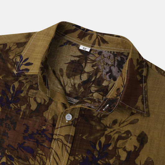 Camisa de Solapa Floral para Hombre - Image 13
