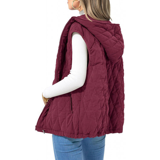 Chaleco Acolchado con Capucha para Mujer - Algodón Premium - Image 3