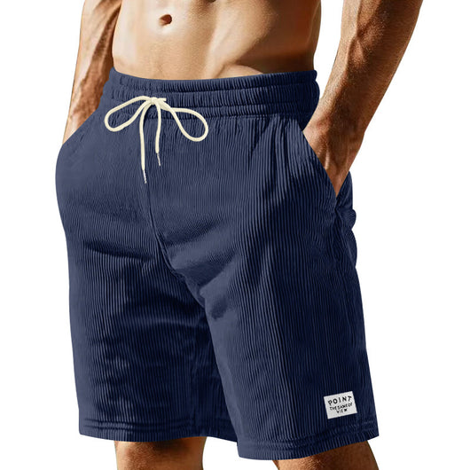 Shorts Holgados de Lino para Hombre - Corte Recto y Cierre de Cordones - Image 25