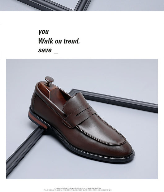 Zapatos de Cuero Minimalistas Estilo Británico para Hombre - Casuales y Formales - Image 12